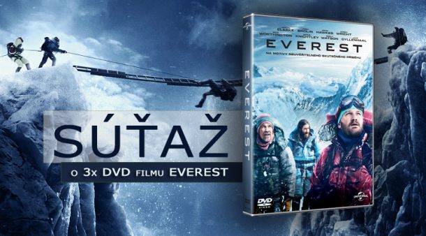 Súťaž o 3x filmovú novinku Everest na DVD