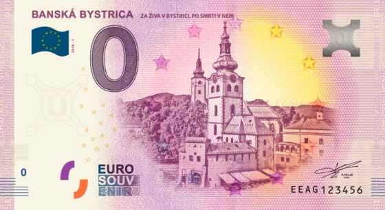 Banská Bystrica Barbakan 0 eur bankovka