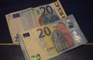 20 eurové bankovky