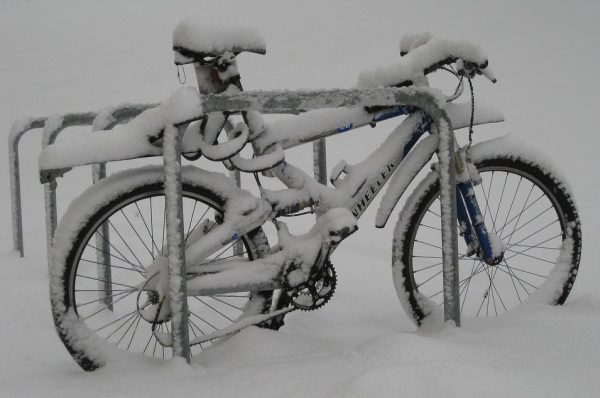 Bicykel zima