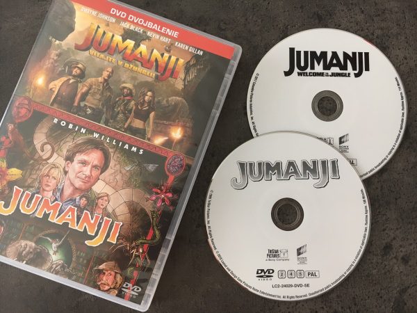 Jumanji film DVD kolekcia oboch filmov