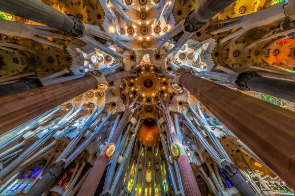 Sagrada Familia, Katalánsko, Španielsko (Antonio Gaudí)