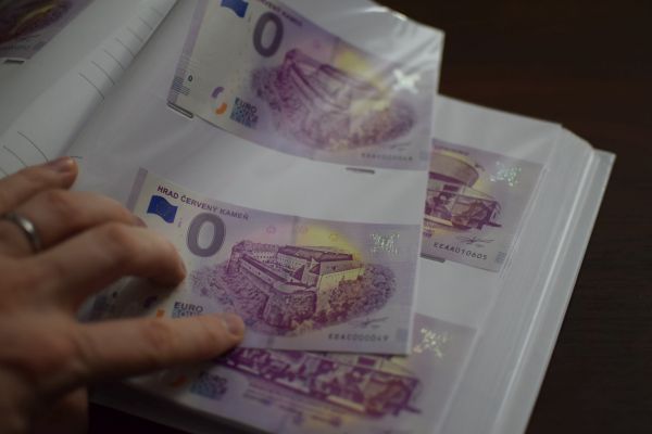 0 eur souvenir bankovka, zberateľská