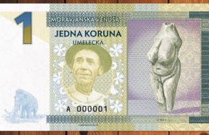 Kaštieľ Moravany, 1 koruna art bankovka