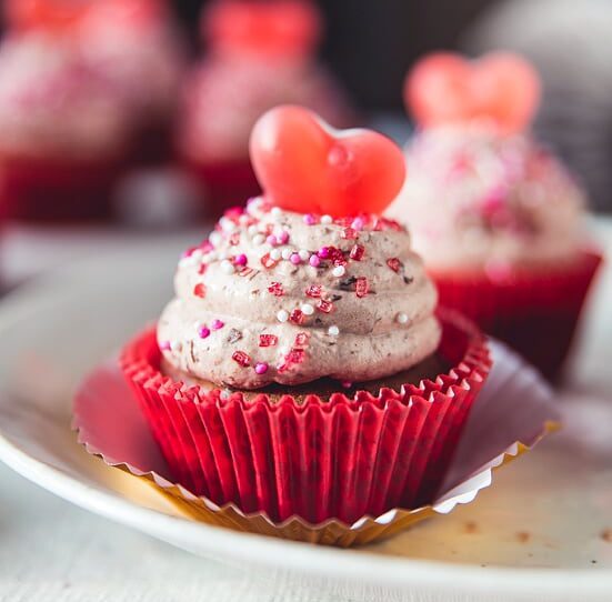 Cupcakes Valentínsky a recept