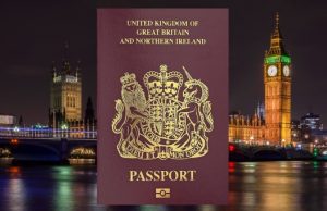 Starý cestovný pas Veľká Británia a severné Írsko