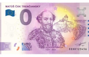 Matúš Čák Trenčiansky, 0 eurová bankovka