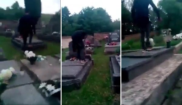 Vandali ničia výzdobu na cintoríne pre frajerinu 
