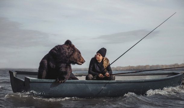 Medveď hnedý Rusko, domáci maznáčik a Veronika