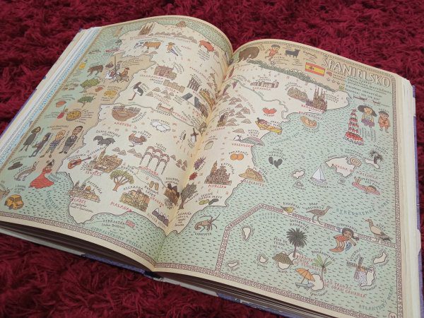 Detská kniha: Mapy, ilustrovaná obrazová encyklopédia zaujímavostí sveta