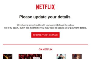 Netflix falošné emaily
