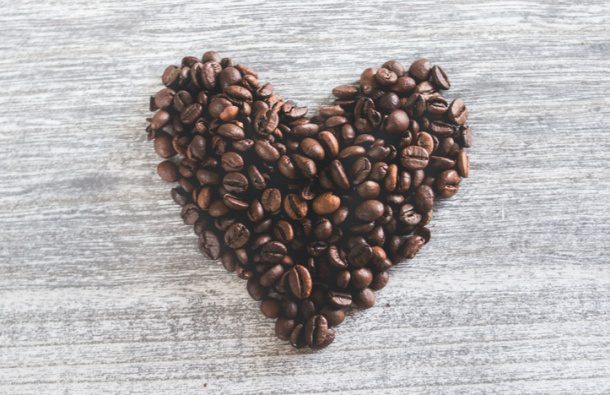 káva srdce