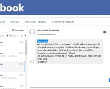 Facebook falošné stránky a výzvy, zamknutého účtu
